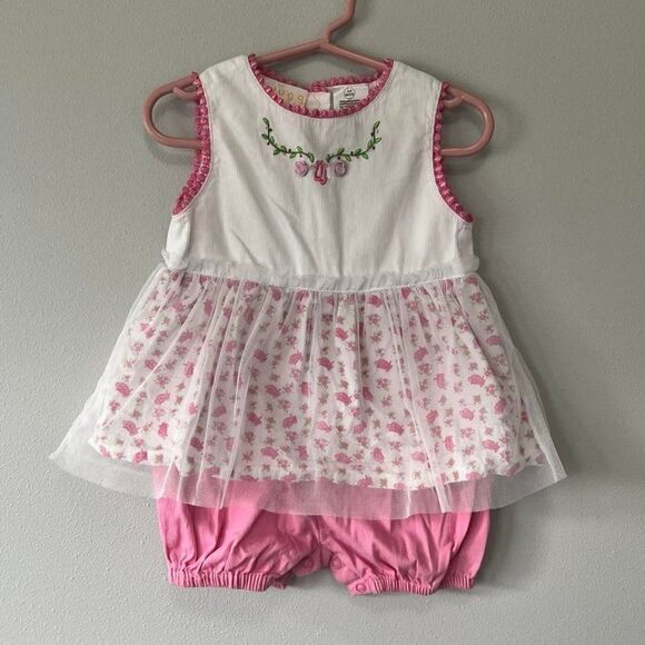 Beluga New York Baby Girl Sleeveless Dress/Romper Size 24 Months - Picture 1 of 7